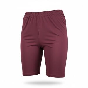Zenana Outfitters Burgundy Bike Shorts